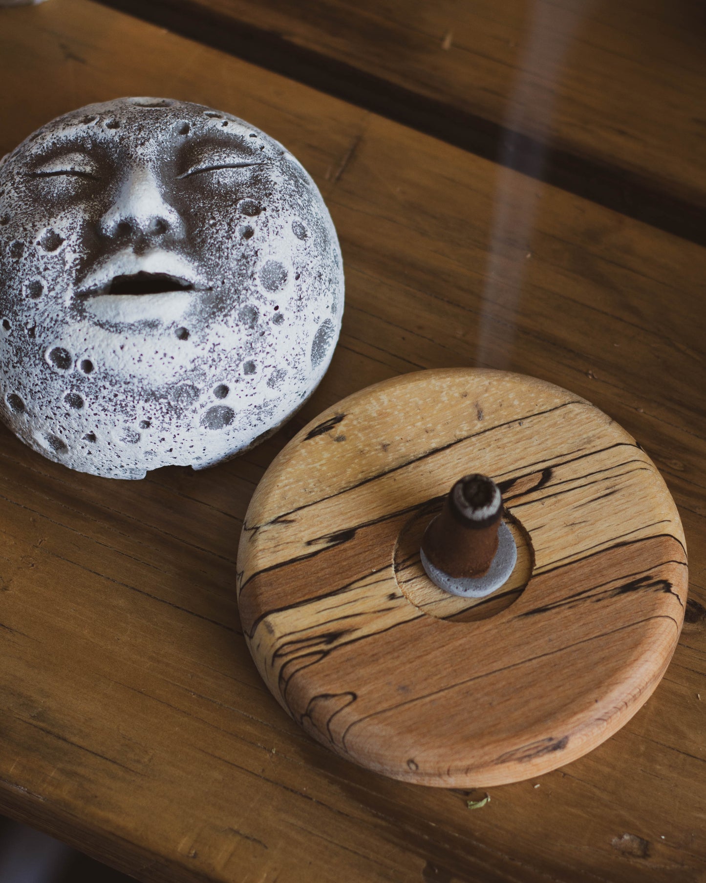 Handmade Man In The Moon Incense Burner