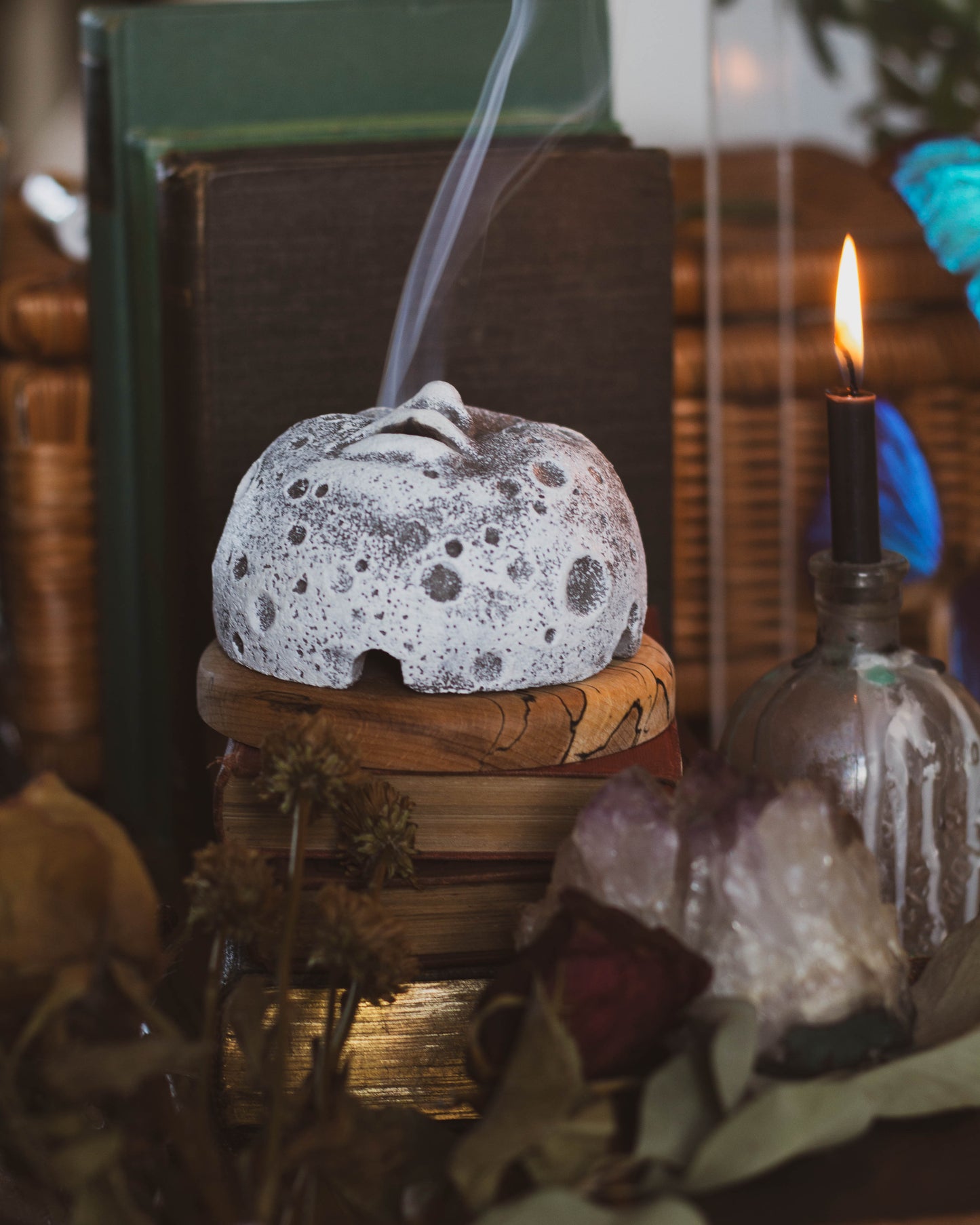 Handmade Man In The Moon Incense Burner