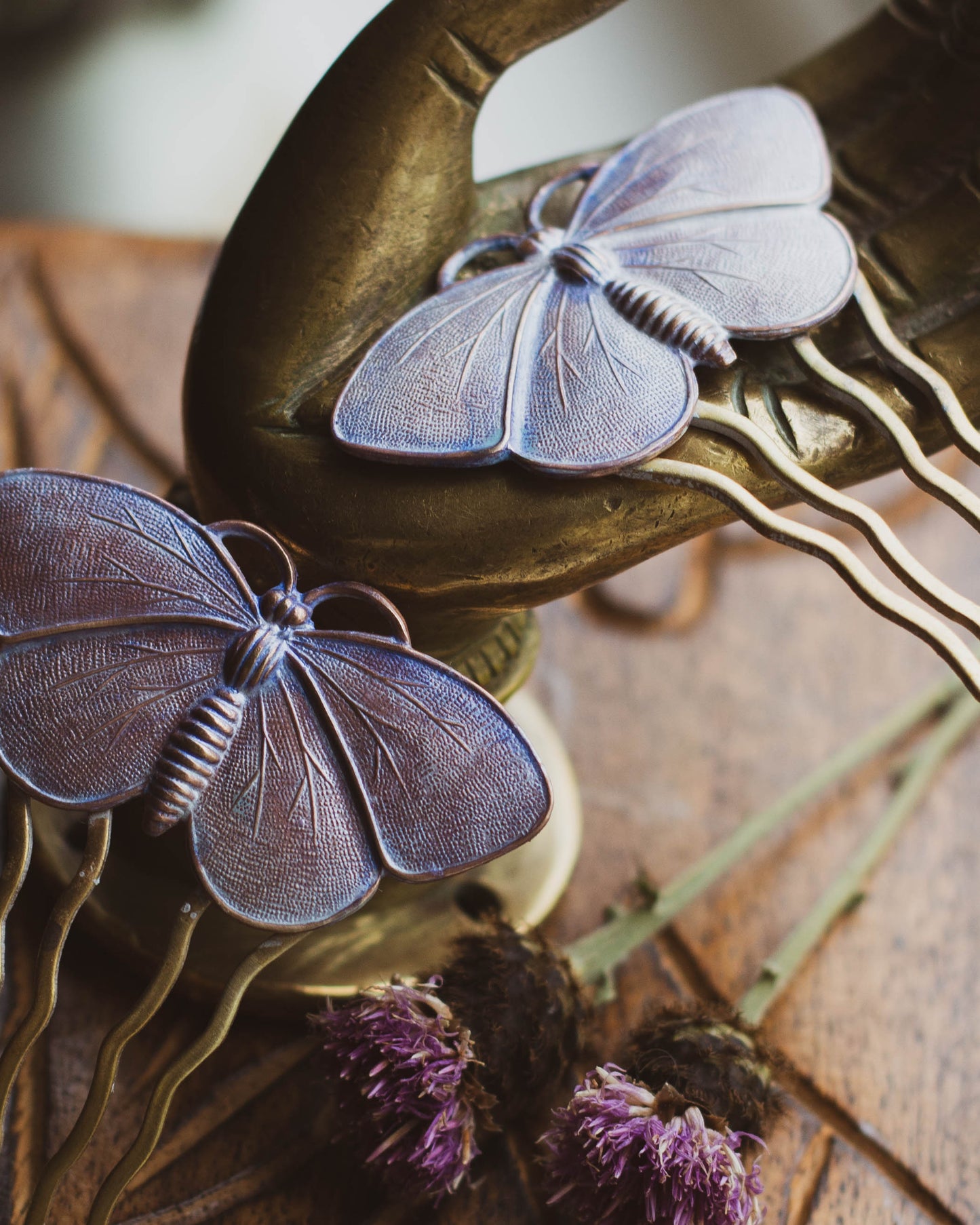 Butterfly Moth Hair Comb