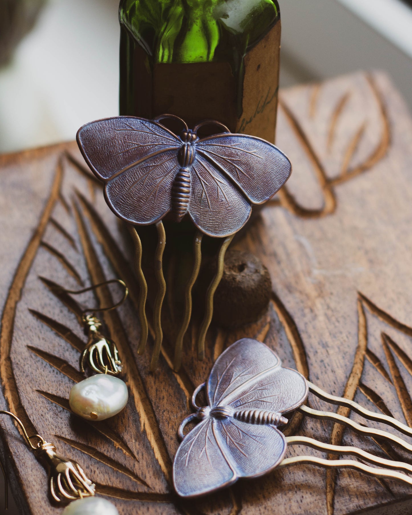 Butterfly Moth Hair Comb