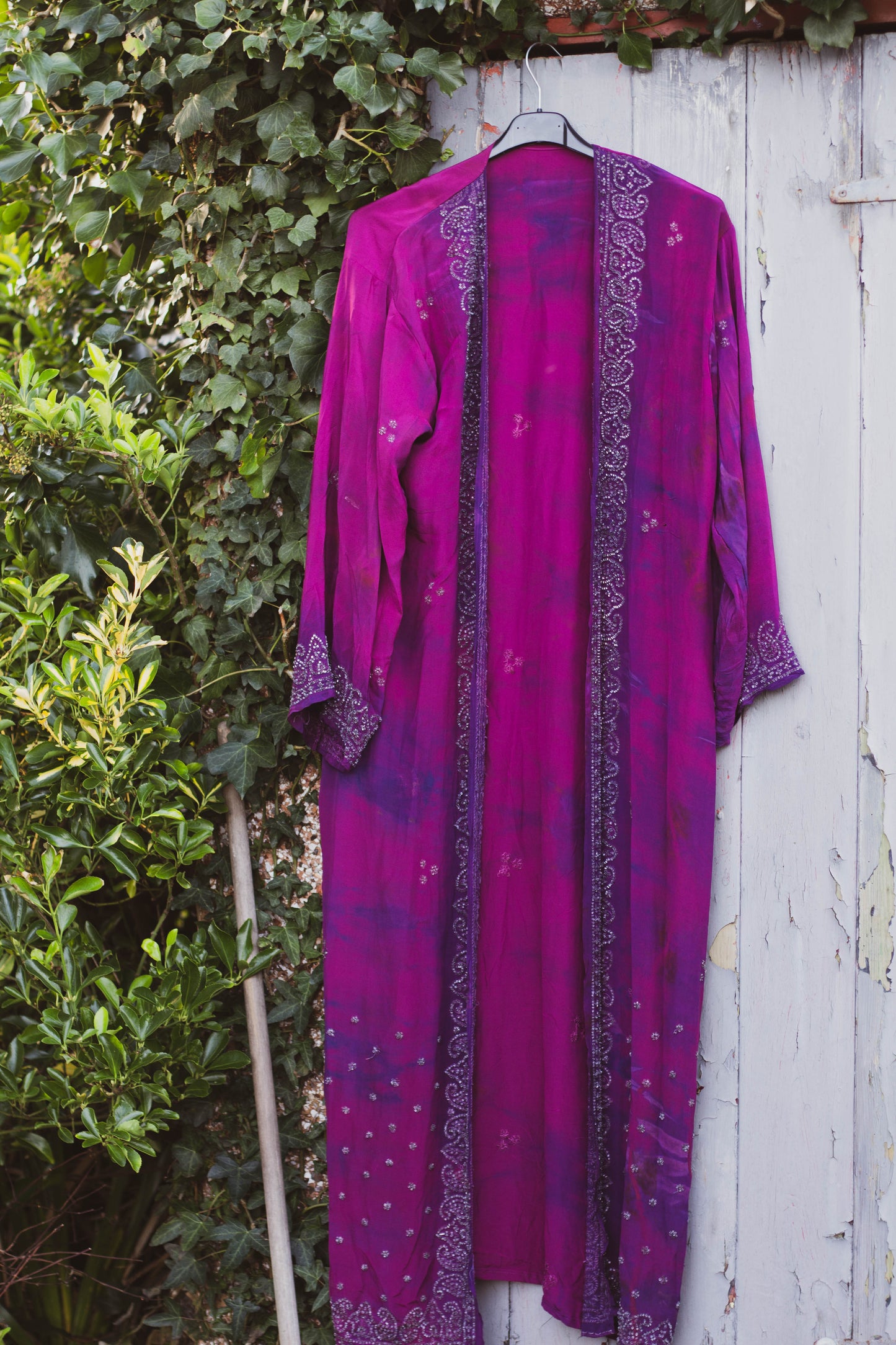 Vintage Silk Sari Kimono