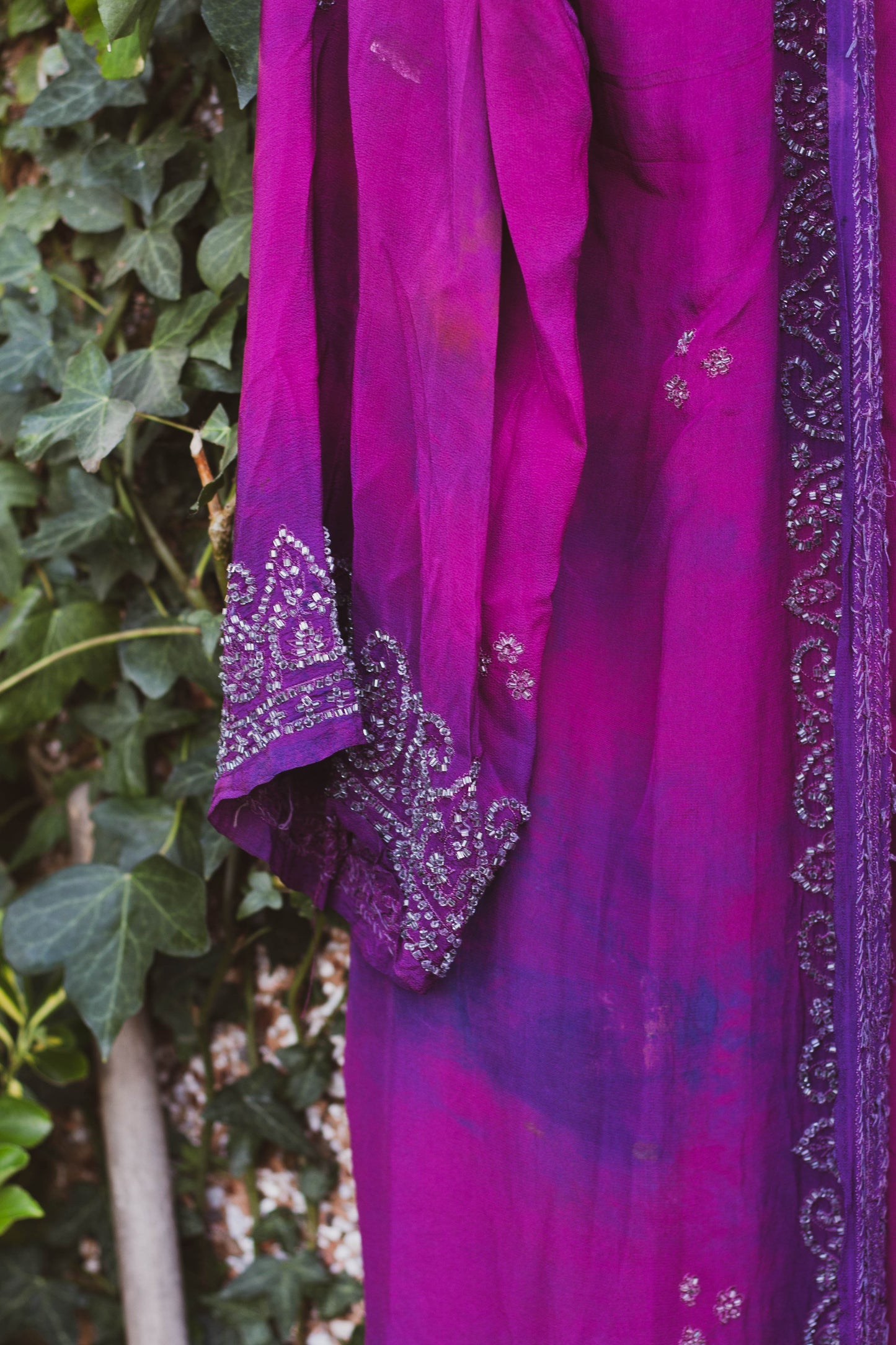 Vintage Silk Sari Kimono