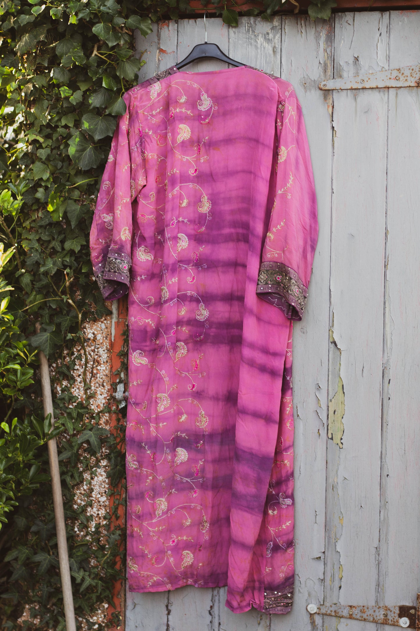 Vintage Silk Sari Kimono