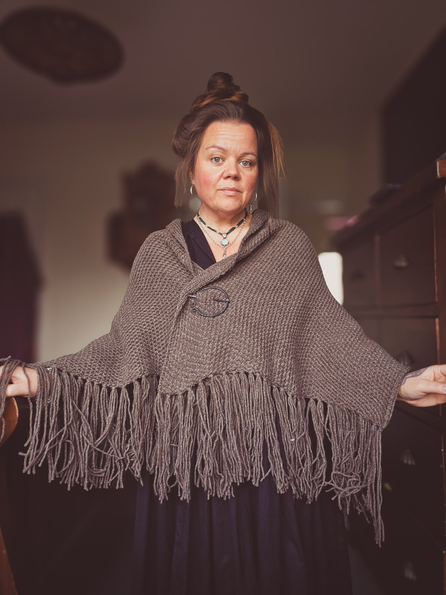 Highland Shawl With Tassels