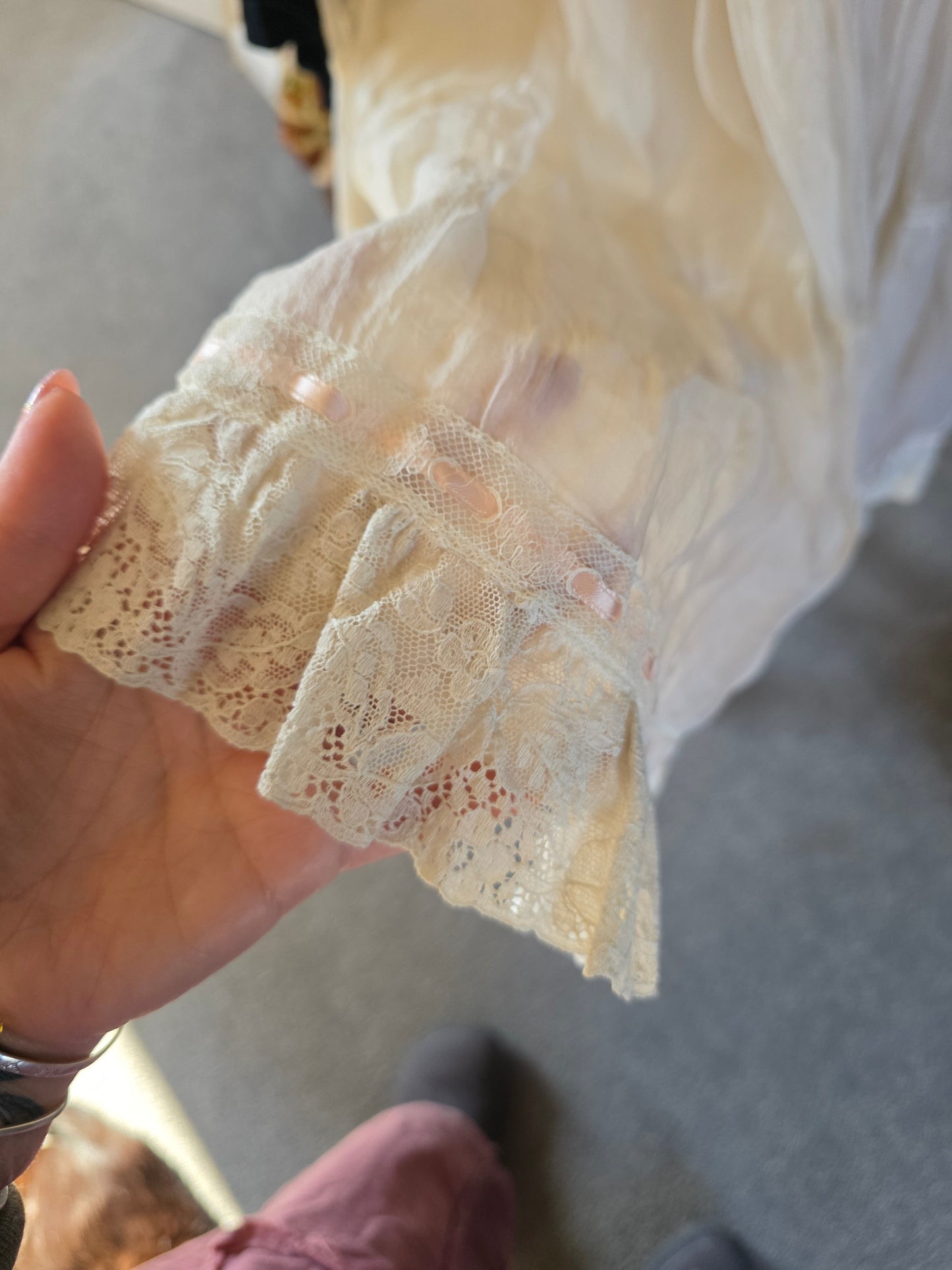 Preloved Vintage 70s Velvet Dress UK16-18