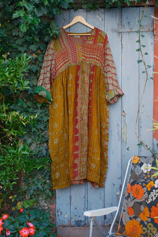 Overdyed Kantha Dress