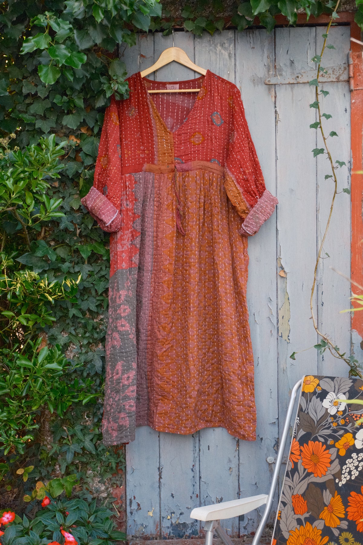 Overdyed Kantha Dress
