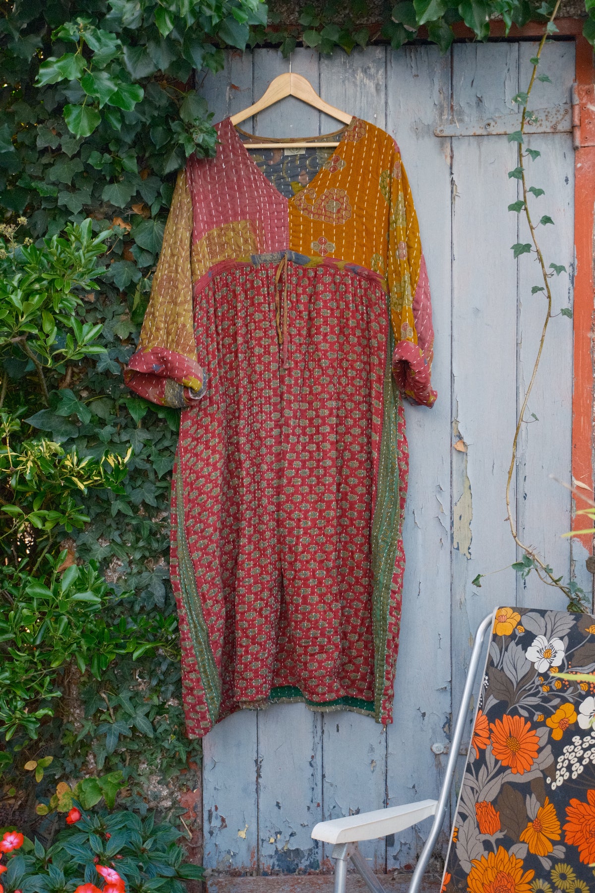 Overdyed Kantha Dress