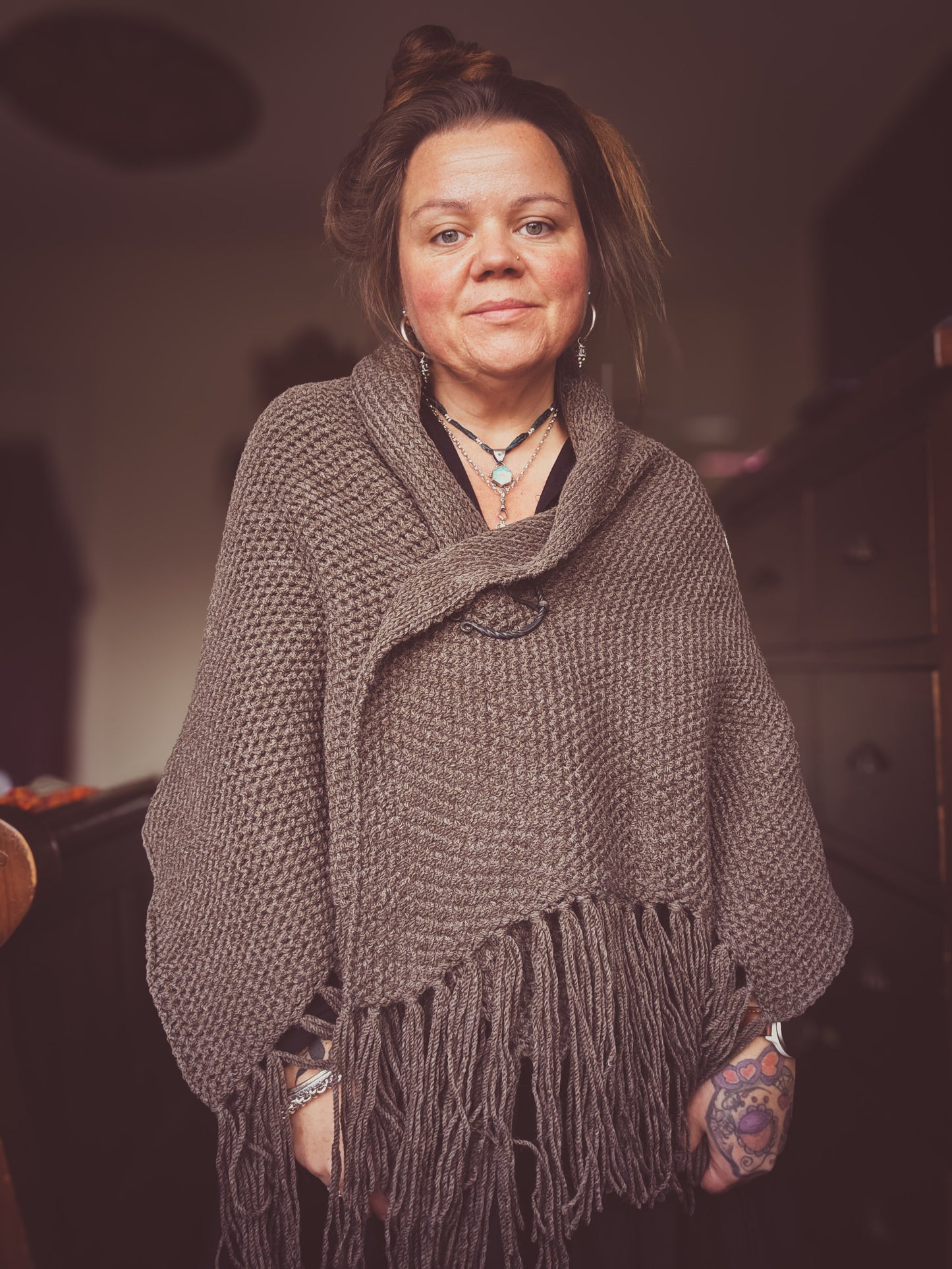 Highland Shawl With Tassels