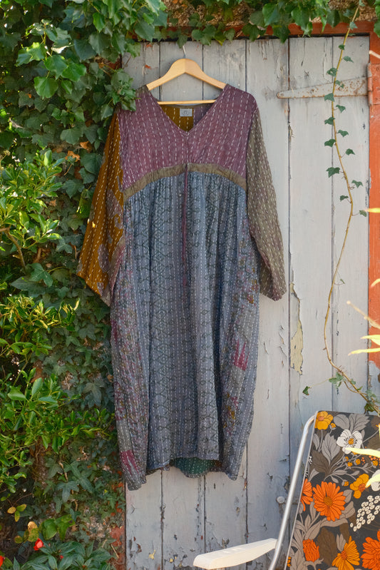 Overdyed Kantha Dress