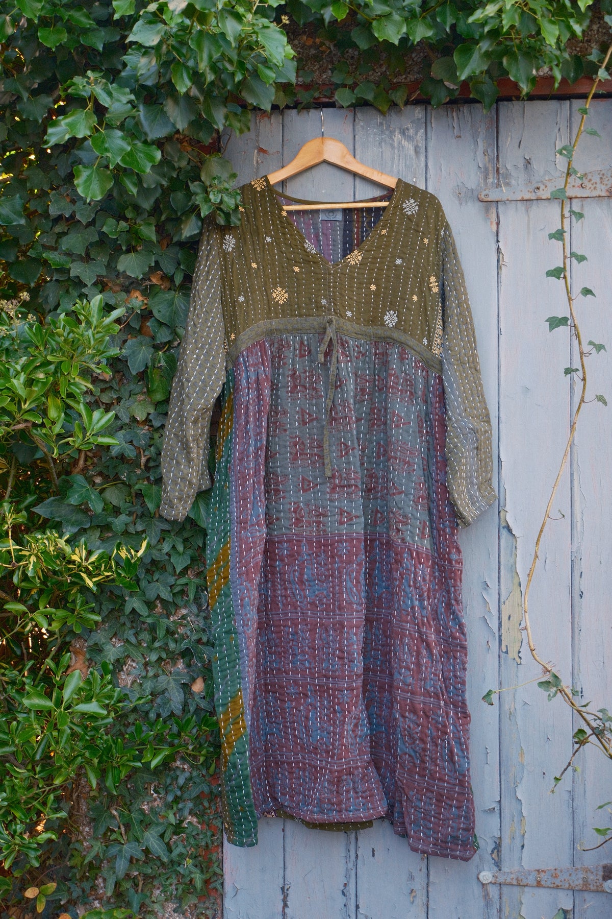 Overdyed Kantha Dress