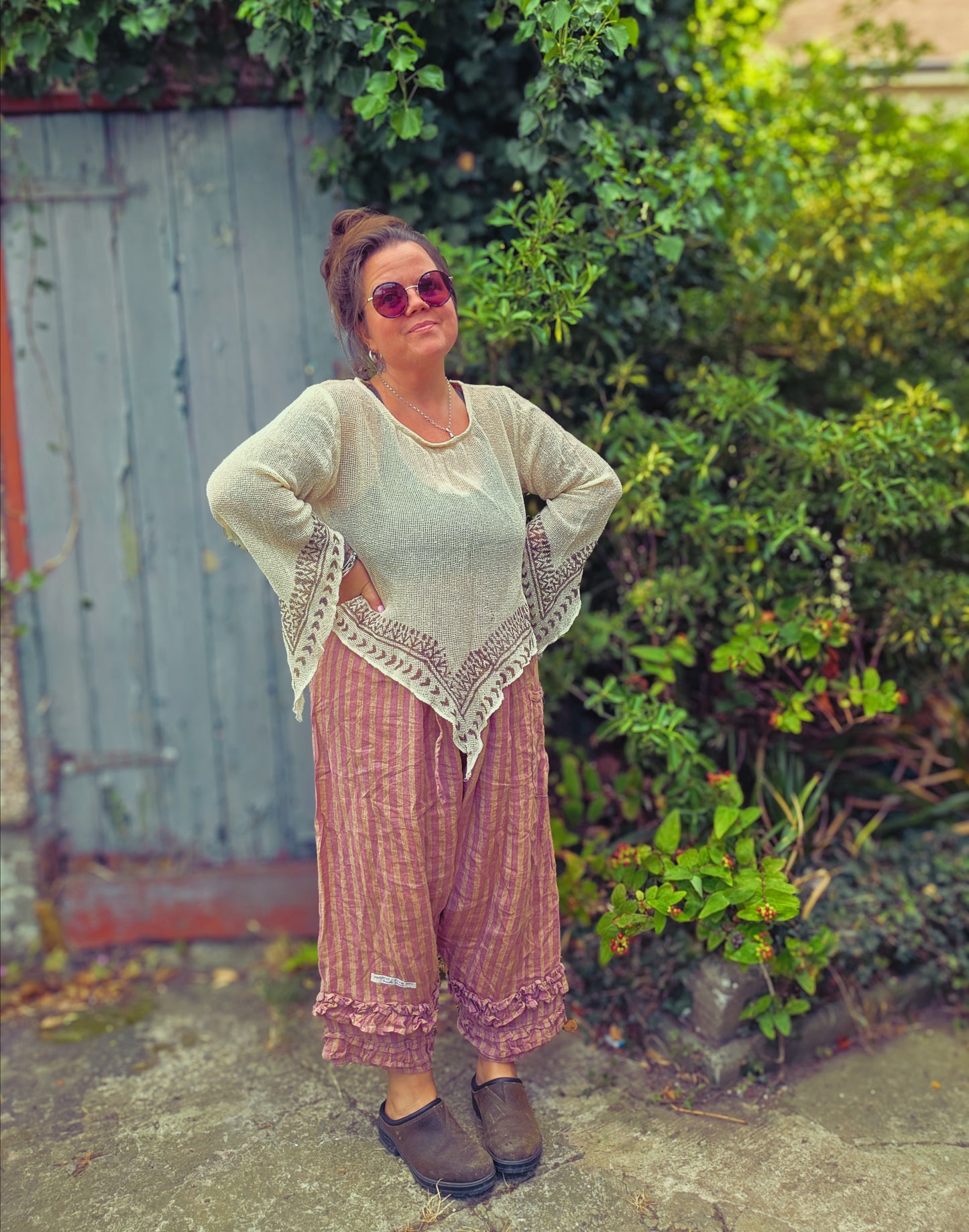 Cotton Block Print Top