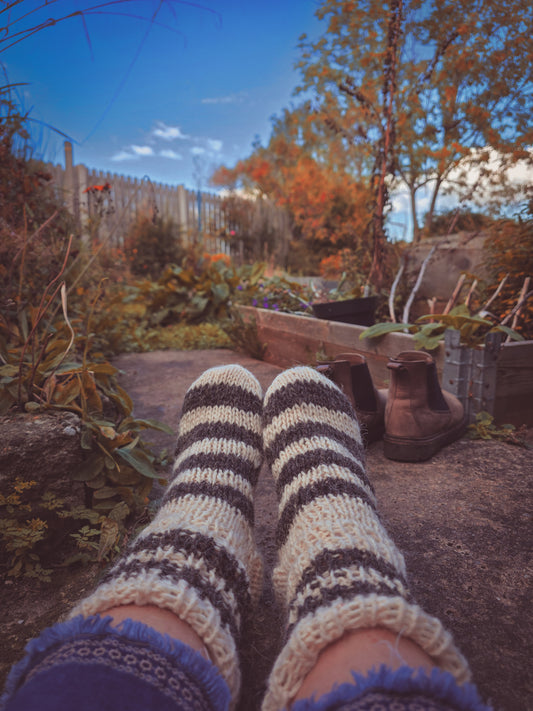 Hand Woven Wool Sockies