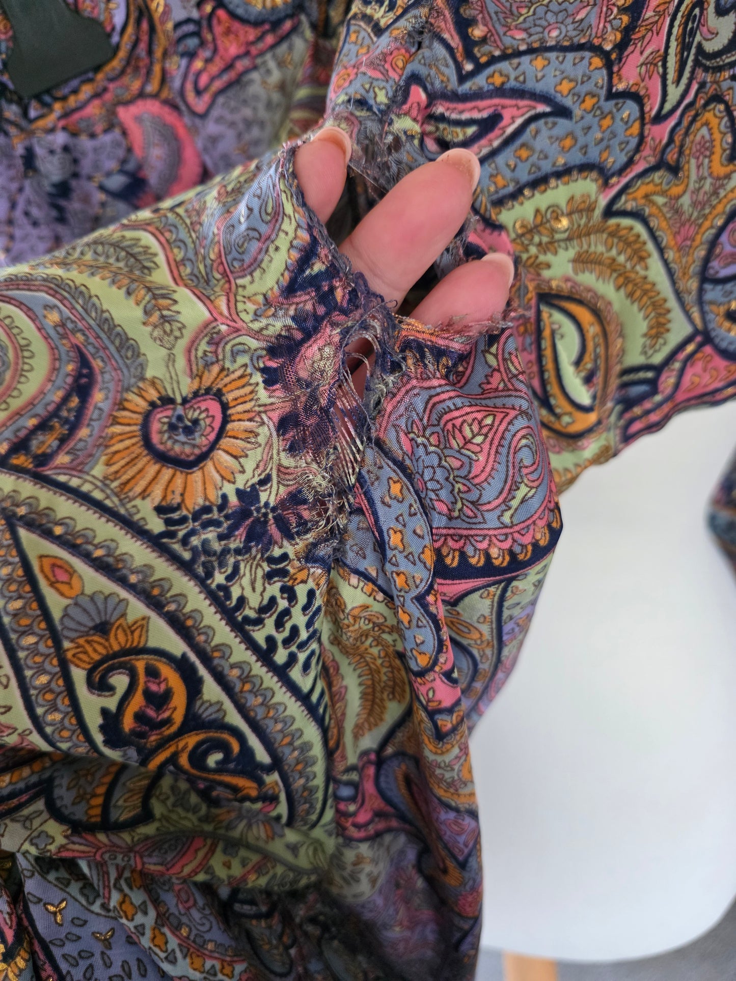 Preloved Faulty Silk Trousers UK10-16