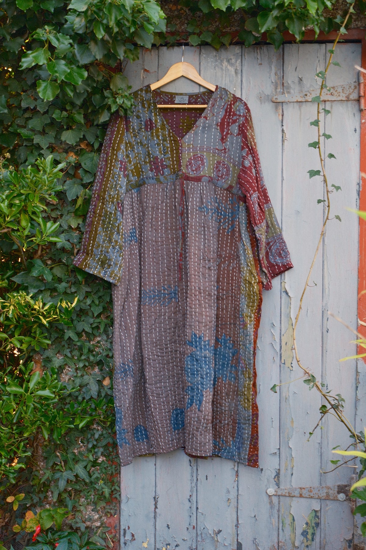 Overdyed Kantha Dress