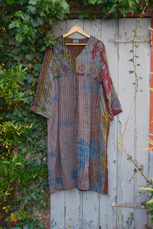 Overdyed Kantha Dress
