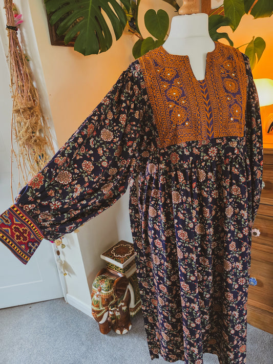 Preloved Seventies Soul Dress UK16-18