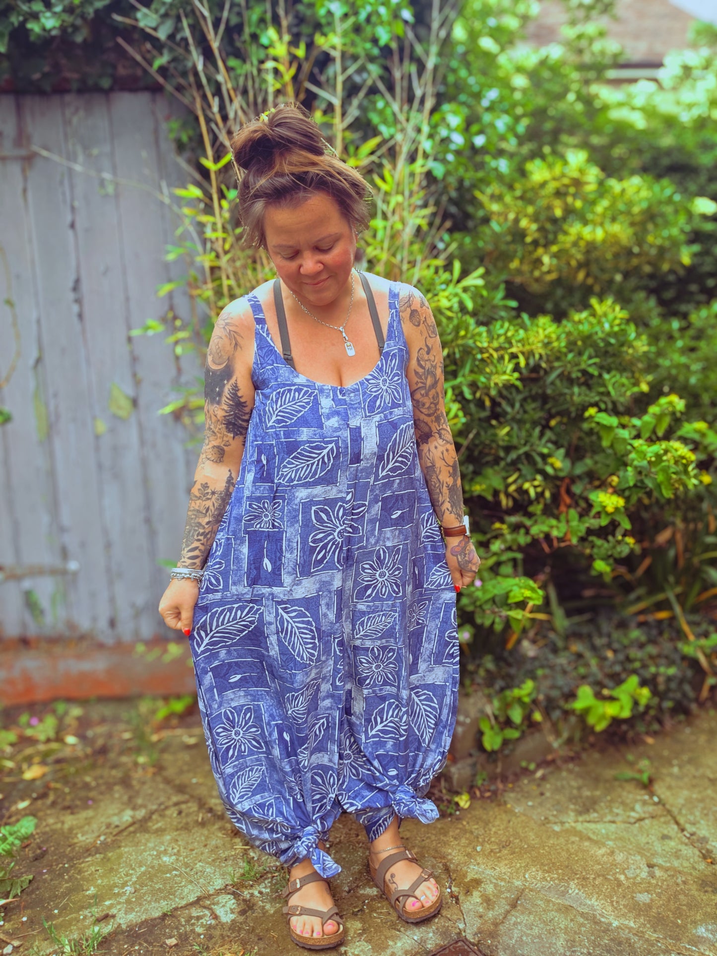 Blue Garden Jumpsuit