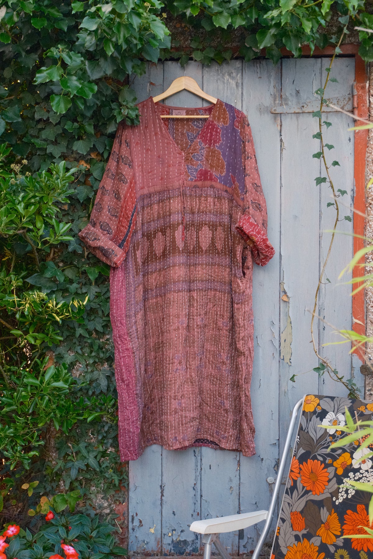 Overdyed Kantha Dress