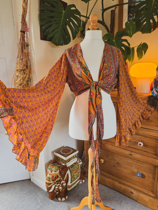 Preloved Seventies Soul Wrap UK10-18