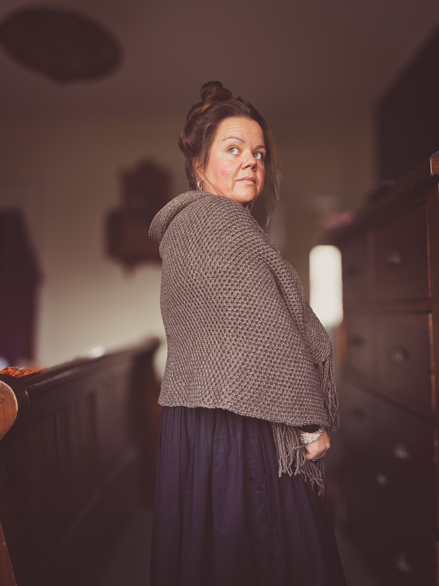 Highland Shawl With Tassels