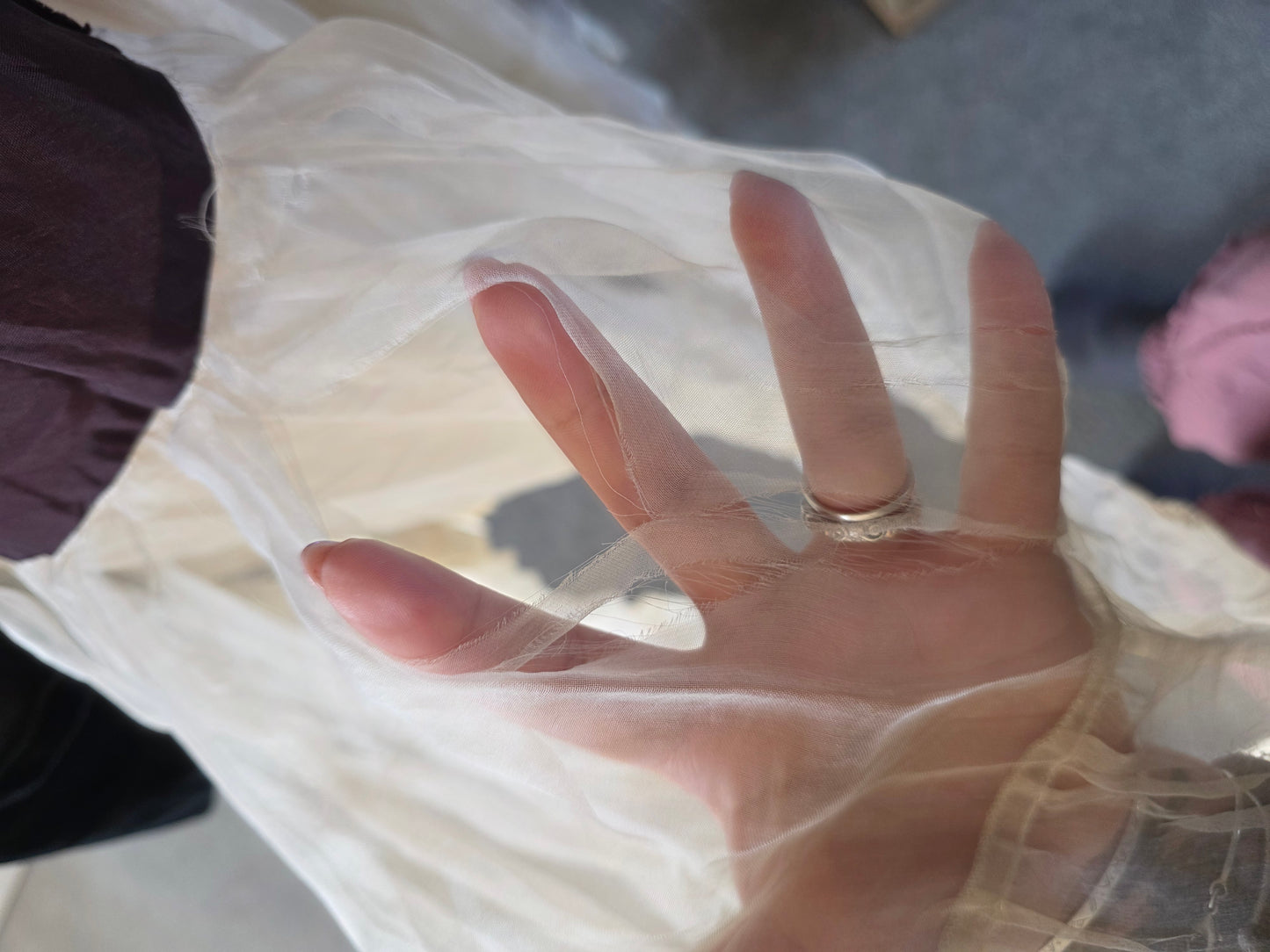 Preloved Vintage 70s Velvet Dress UK16-18