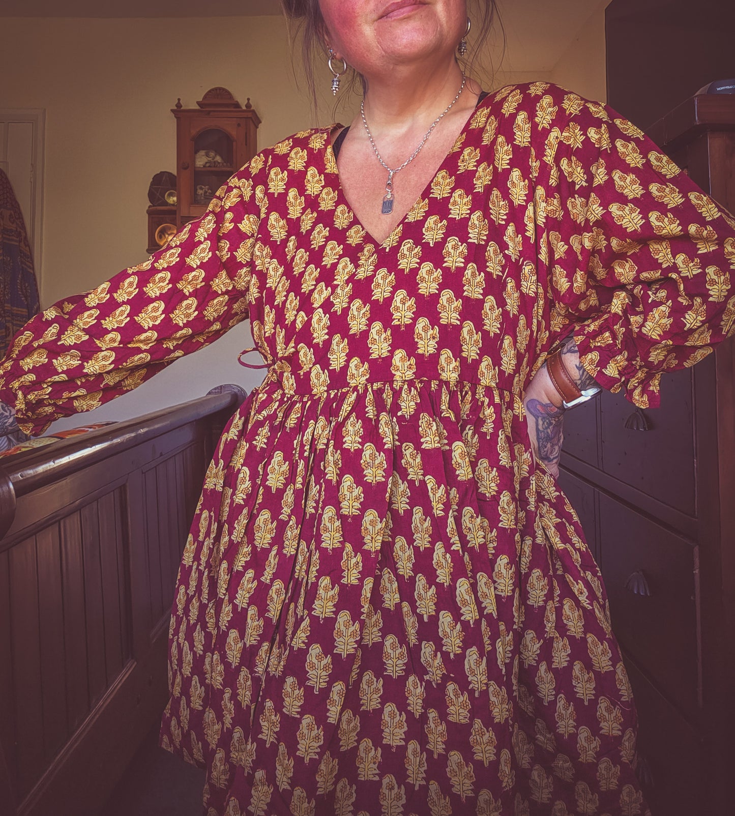 Moonwrap Blouse Red