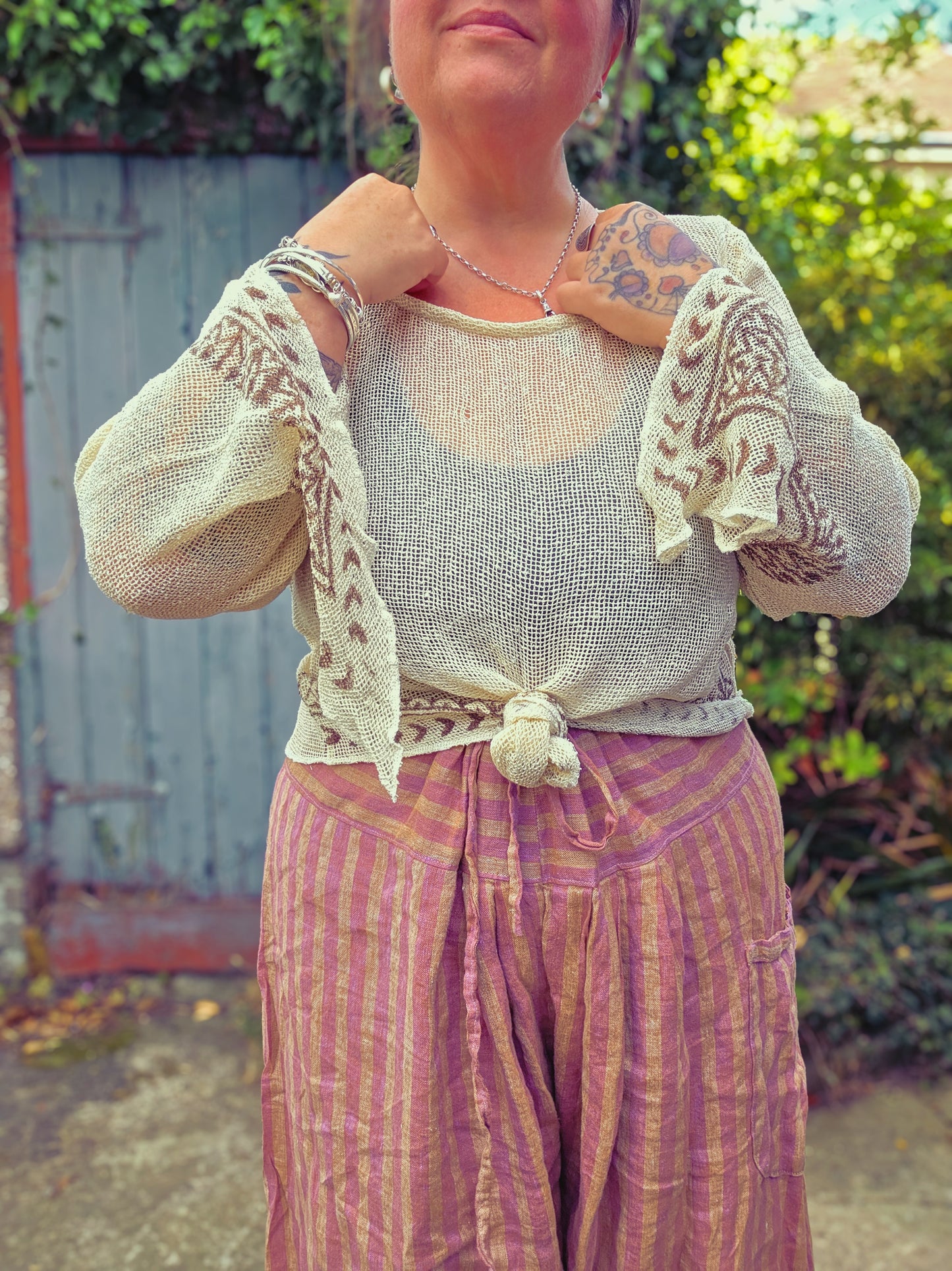 Cotton Block Print Top