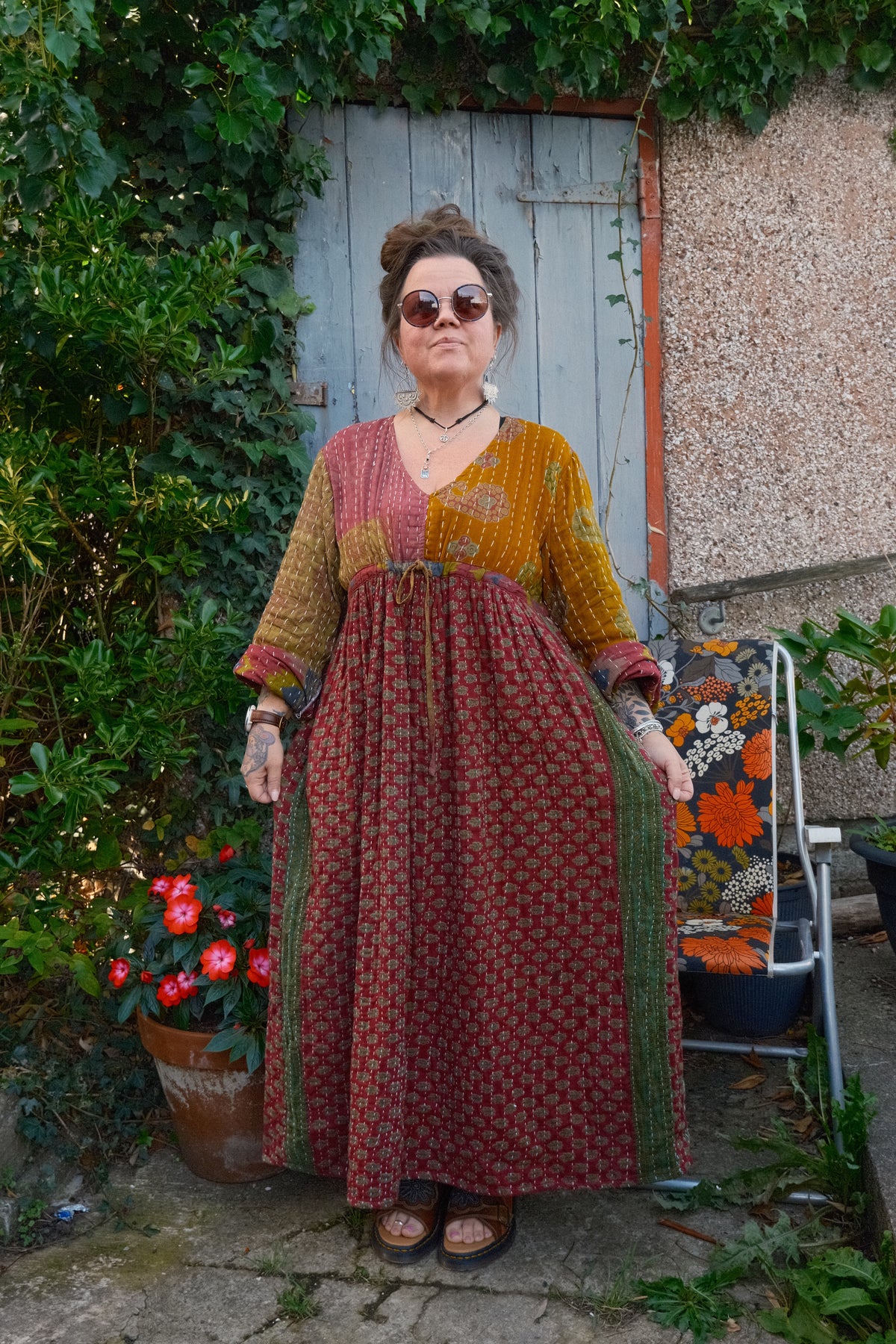 Overdyed Kantha Dress
