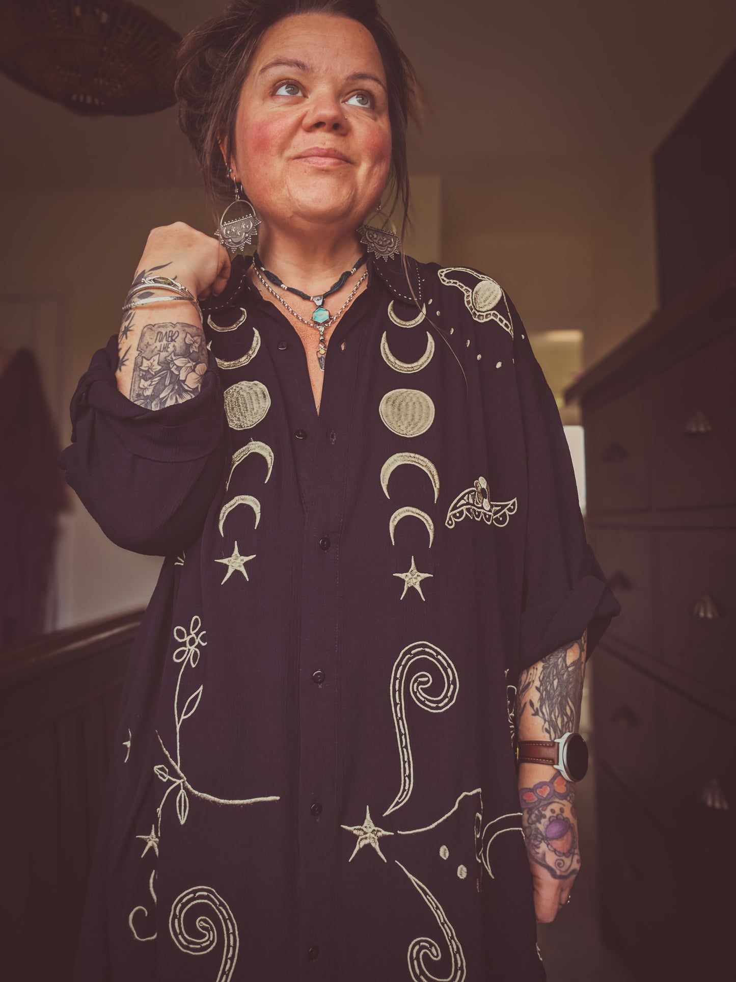 Moon Magic Shirt Dress