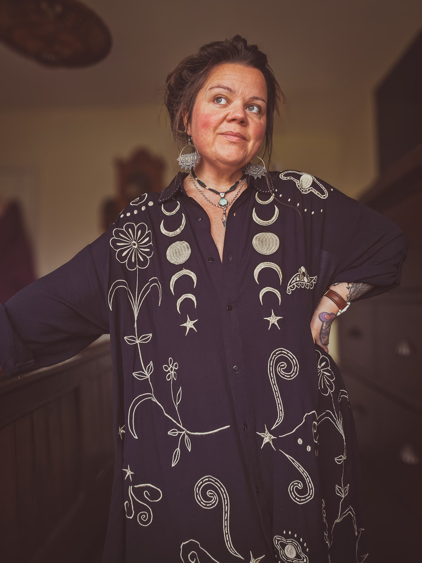 Moon Magic Shirt Dress