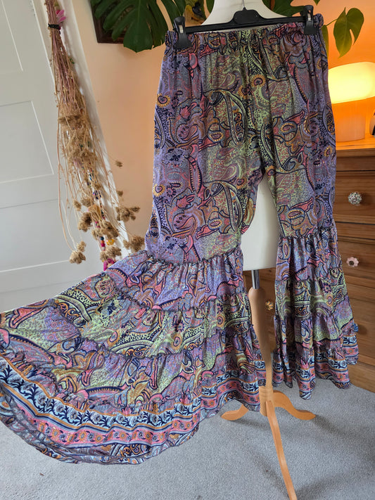 Preloved Faulty Silk Trousers UK10-16