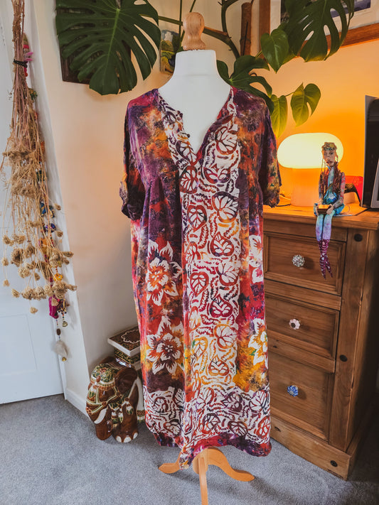 Preloved Hippy Dress UK10-18